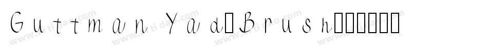 Guttman Yad-Brush字体转换